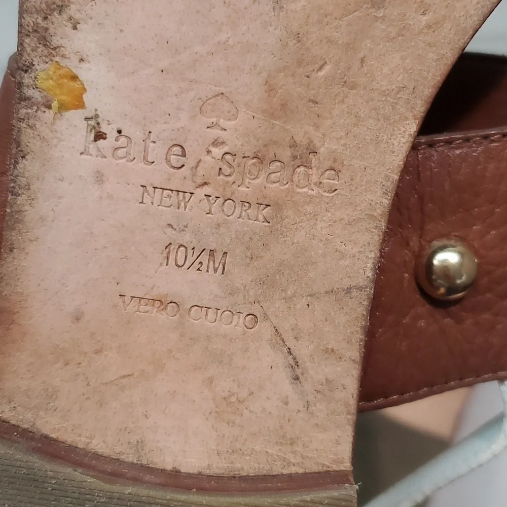 Kate Spade Women Stilwell Leather Sandals shoes sz 10.5M